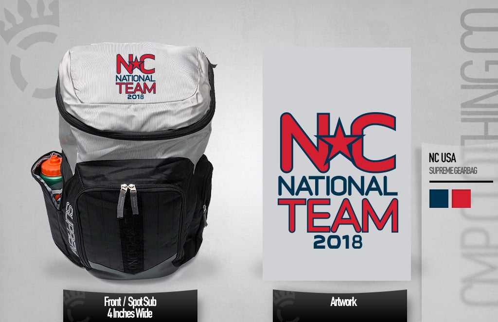 National Team Gear Bag North Carolina USA Wrestling